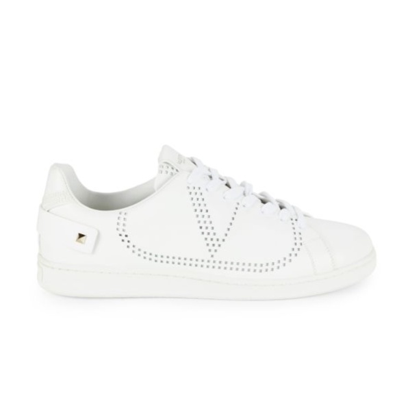 NIB $690 Valentino Backnet Perforated Sneaker in White -  11.5US  / 41.5! - Picture 3 of 5